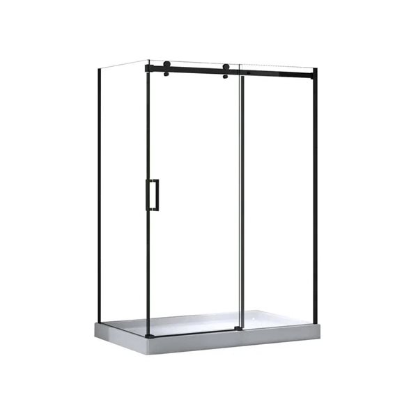 Agua Canada 36-in Matte Black Return Panel