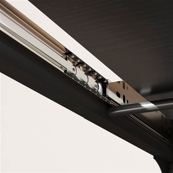 HOMCOM Black MDF/Galvanized Steel Industrial-Style 5-Piece Extendable Dining Room Set w/ Benches