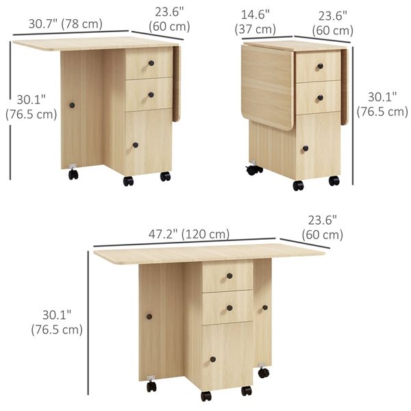 ☆mi☆ColemanNaturalWoodRollTable 90 Coleman (Coleman) Table