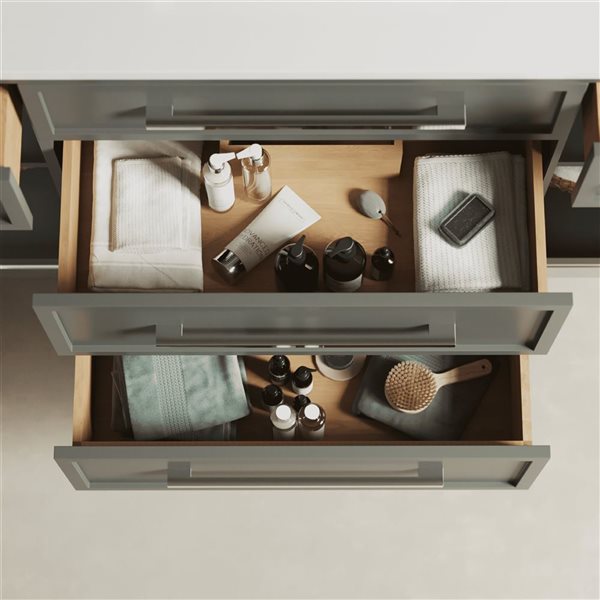 Urban Woodcraft Barrington 48-in Sink Bathroom Vanity - Grey