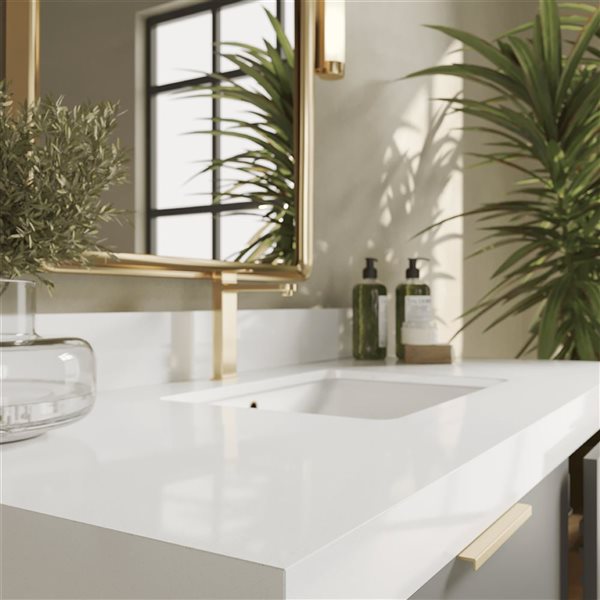 Urban Woodcraft Haldon 48-in Bathroom Vanity - Grey