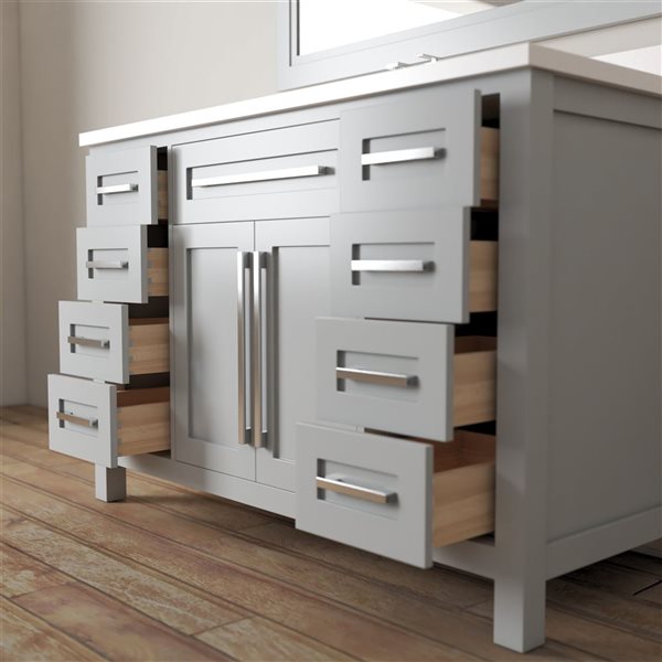 Urban Woodcraft Borneo 48-in Bathroom Vanity - Grey