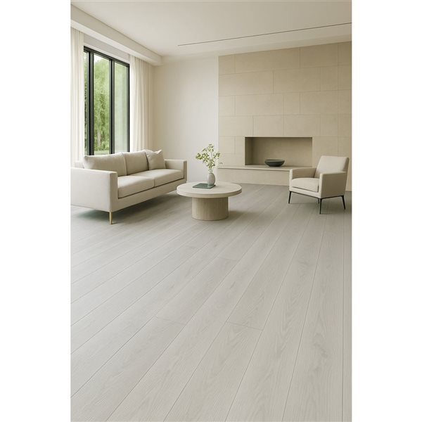 Planches de vinyle érable Sawn Maple série SPC 9 de Toucan 7,09 x 59,84 po x 9 mm 6/pqt, 17,7 pi²