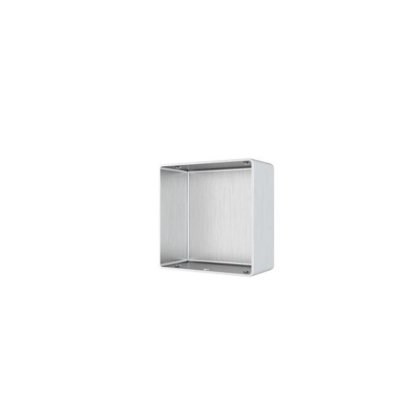 Landon & Co. Brushed Stainless Steel 2-Pc Metal Handrail Square End Cap