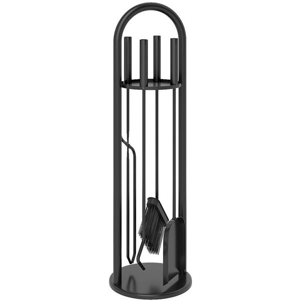 Outsunny 5-Pcs Stainless Steel Fireplace Tool Set