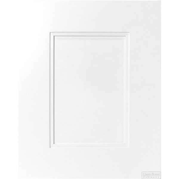 LUKX CB Vanity 42-in Left Step Shaker White 1-Sink Bathroom Vanity with Quartz Top