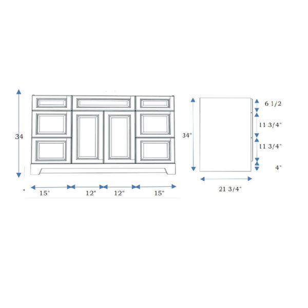 LUKX CB Vanity 54-in Beige 1-Sink Bathroom Vanity with Quartz Top