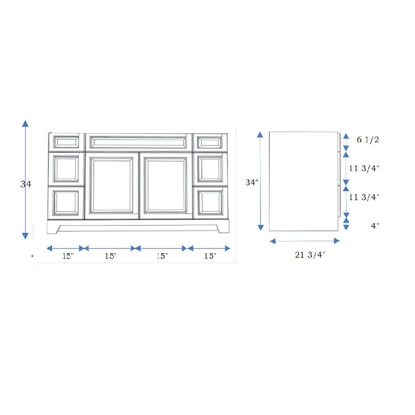 LUKX CB Vanity 60-in Beige 1-Sink Bathroom Vanity with Quartz Top