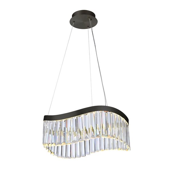 Artcraft Lighting Jules 19-in Integrated LED Chandelier - Black