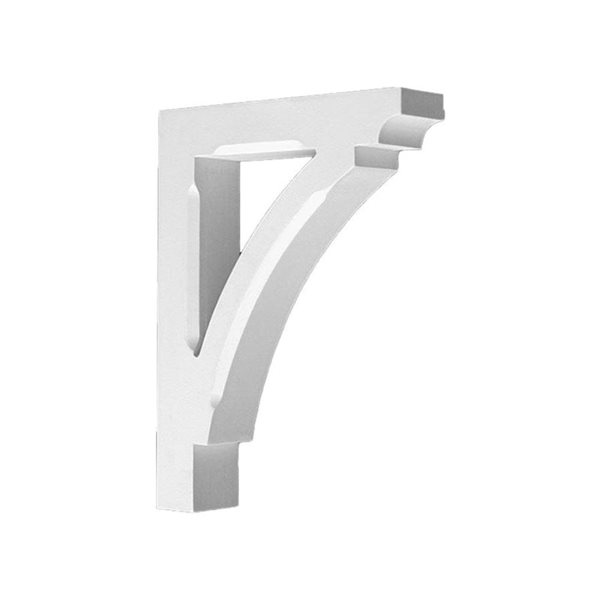 FOAMCORE 12 x 4.125-in White Wall Bracket