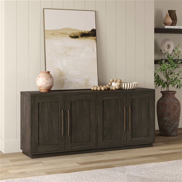 Hailey Home Tillman 68-in Alder Brown Buffet Table