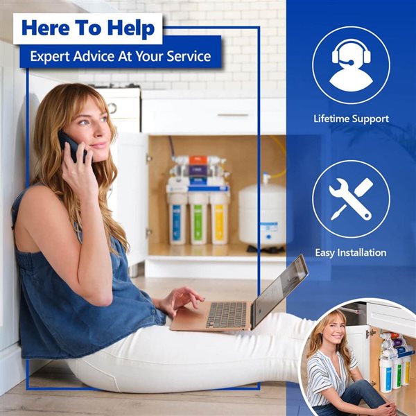 Express Water 2-Pack Alkaline Water Filter Replacement – Mineral, Antioxidant, pH+, 10" for Under Sink & RO System