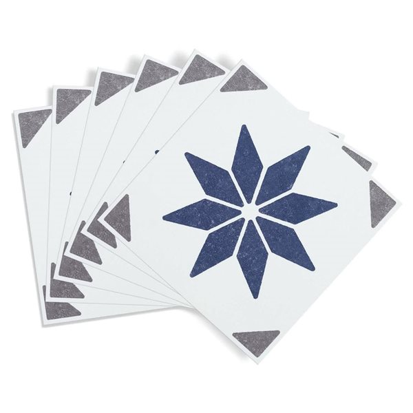 DC Fix Self Adhesive Wall Tiles - Blue Star - 6/Pk