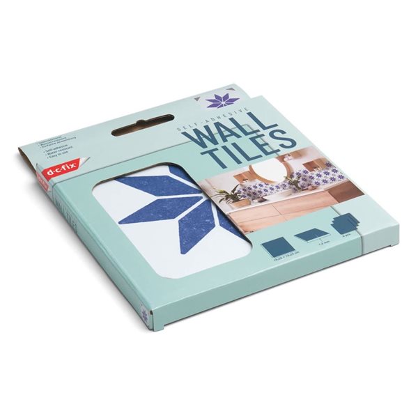 DC Fix Self Adhesive Wall Tiles - Blue Star - 6/Pk