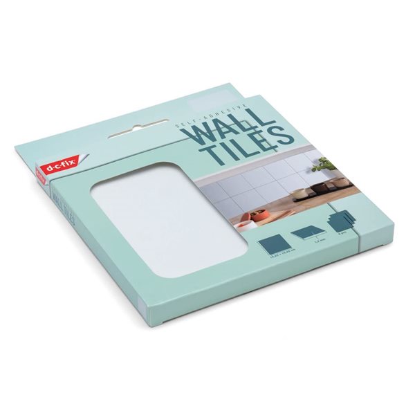DC Fix Self Adhesive Wall Tiles - White - 6/Pk