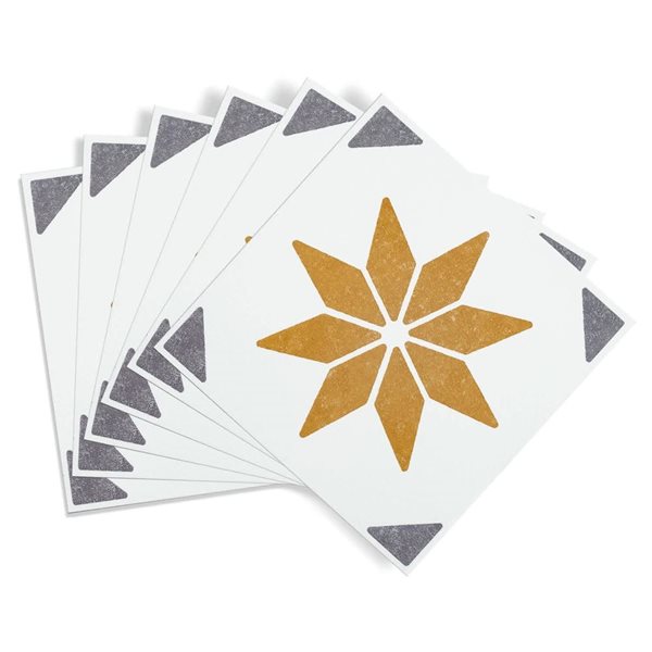 DC Fix Self Adhesive Wall Tiles - Gold Star - 6/Pk