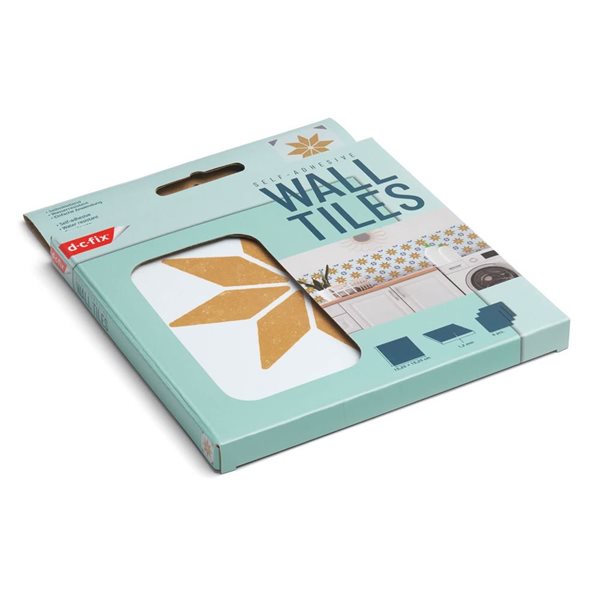 DC Fix Self Adhesive Wall Tiles - Gold Star - 6/Pk