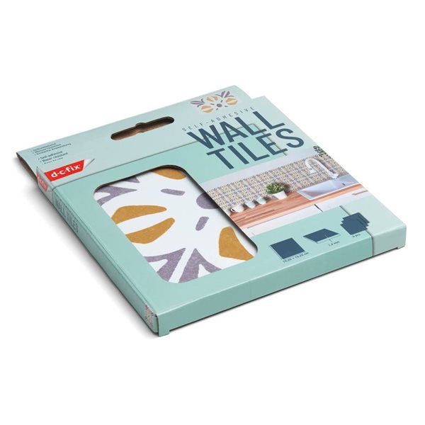 DC Fix Self Adhesive Wall Tiles - Gold Floral - 6/Pk