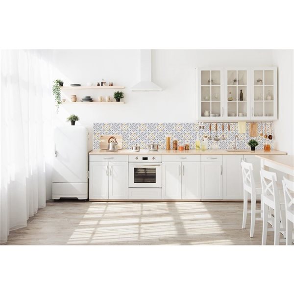 DC Fix Self Adhesive Wall Tiles - Gold Floral - 6/Pk