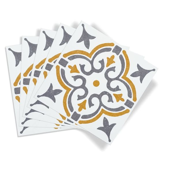 DC Fix Self Adhesive Wall Tiles - Gold Fleurs de Lys - 6/Pk
