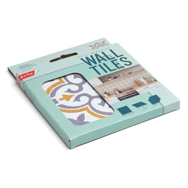 DC Fix Self Adhesive Wall Tiles - Gold Fleurs de Lys - 6/Pk