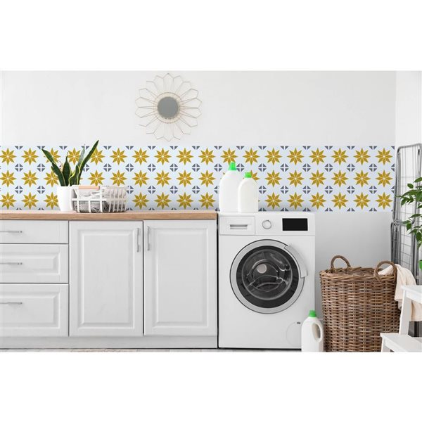 DC Fix Self Adhesive Wall Tiles - Gold Fleurs de Lys - 6/Pk