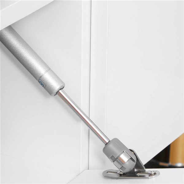 HOMCOM High Gloss TV Cabinet Stand for TVs up to 60-in with LED Lights - White