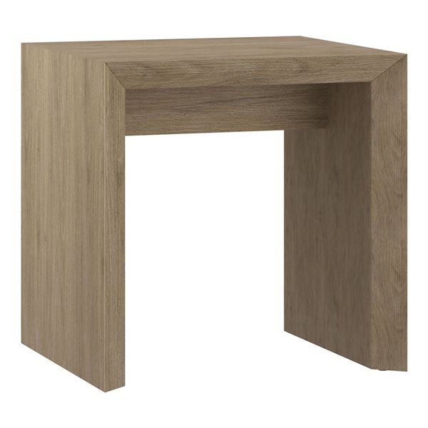 Hailey Home Oswin 22-in Antiqued Gray Oak Side Table