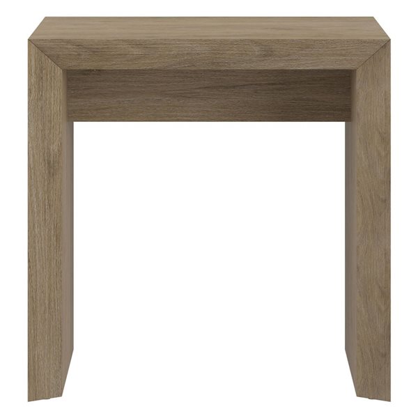Hailey Home Oswin 22-in Antiqued Gray Oak Side Table