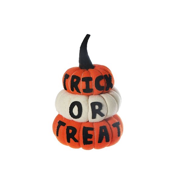 iH casadécor Felt 3-Layer Pumpkin Décor