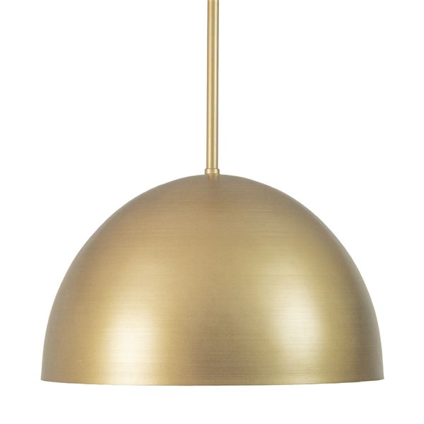 Hunter Erling 1-Light Pendant Light - Luxe Gold