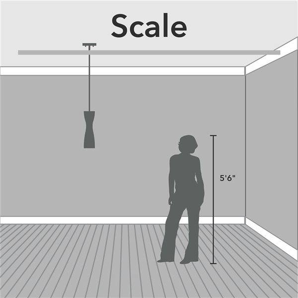 Hunter Zola 1-Light Mini Pendant Light w/ Chain - Matte Black