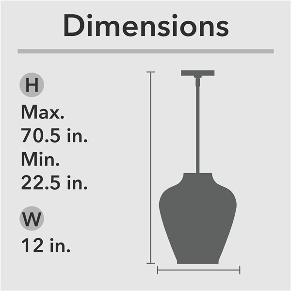 Hunter Vidria 1-Light Pendant Light w/ Amber Iridescent Glass - Alturas Gold