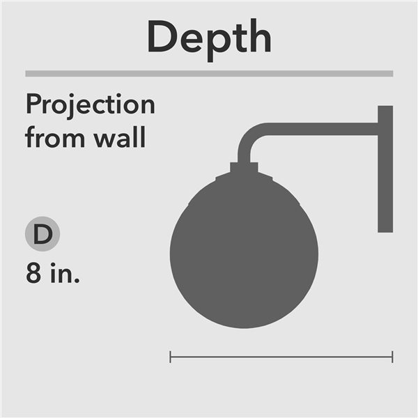 Hunter Hepburn 3-Light Bathroom Vanity Wall Light w/ White Glass - Matte Black