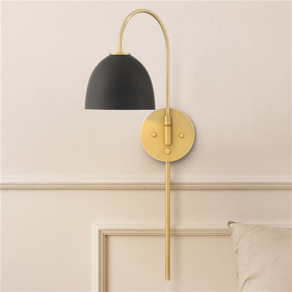 Hunter Erling Large 1-Light Wall Sconce - Luxe Gold