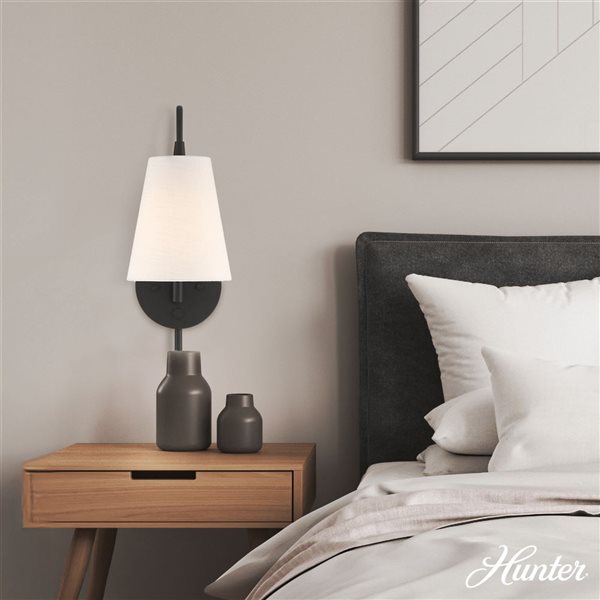 Hunter Valley Park Large 1-Light Wall Sconce - Matte Black
