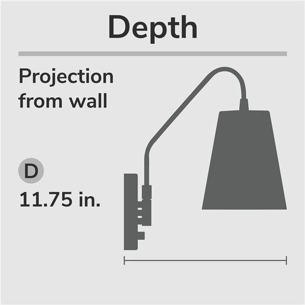 Hunter Valley Park Large 1-Light Wall Sconce - Matte Black