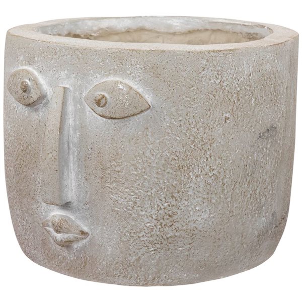 Northlight 8.5-in Ceramic Small Face Ceramic Outdoor Garden Planter
