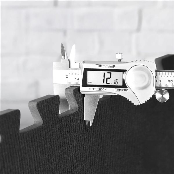 CAP Barbell Black 24 in. x 24 in. Interlocking Foam Carpet Mat Square 6 Pcs (24 sq. ft.)