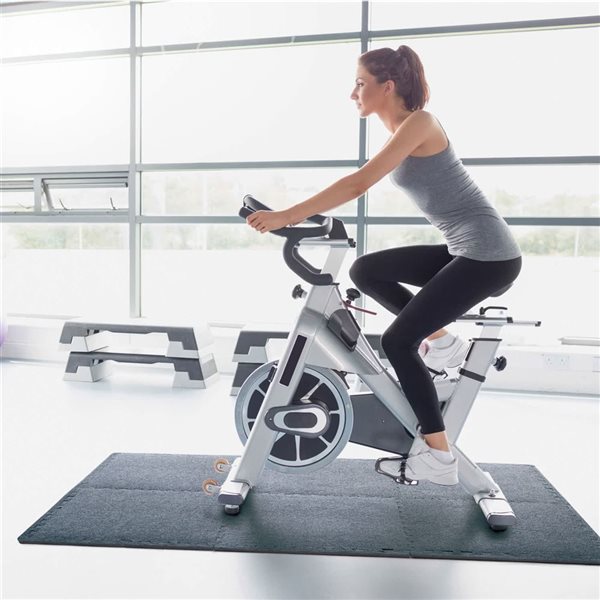 CAP Barbell Black 24 in. x 24 in. Interlocking Foam Carpet Mat Square 6 Pcs (24 sq. ft.)