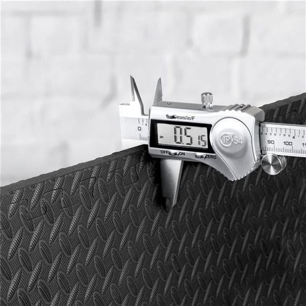 CAP Barbell 24 x 24 x 0.5-in Interlocking Diamond Foam Mat - Black - 18/Pack