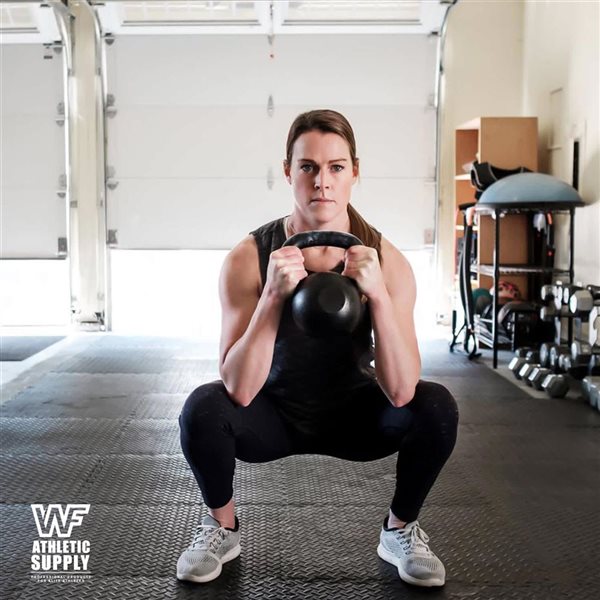 CAP Barbell 24 x 24 x 0.75-in Extra Thick Interlocking Foam Mat - Black - 18/Pack