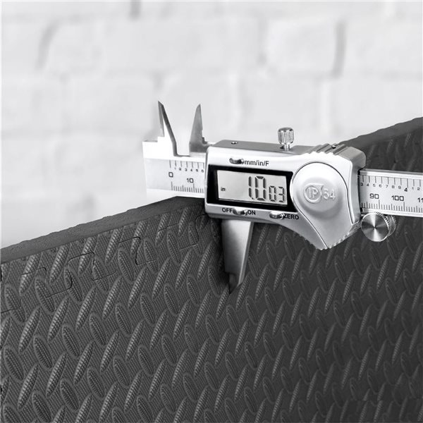 CAP Barbell 24 x 24 x 1-in Double-Sided Interlocking Foam Mat - Black - 6/Pack