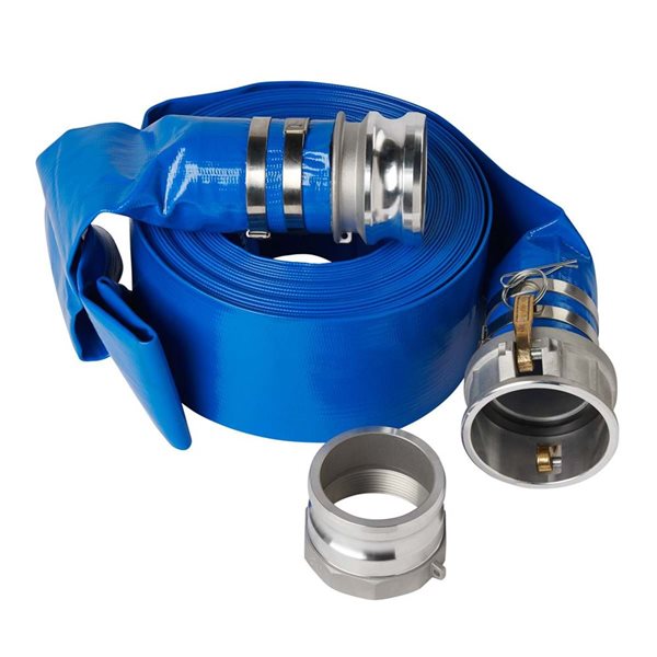 Hyundai Water Pump Hose w/ 3-in x 50-ft Discharge