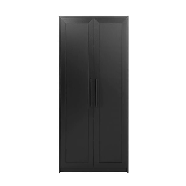 Prepac Elite 32-in Premium Home Storage Cabinet w/ 5 Shelves - Black ...