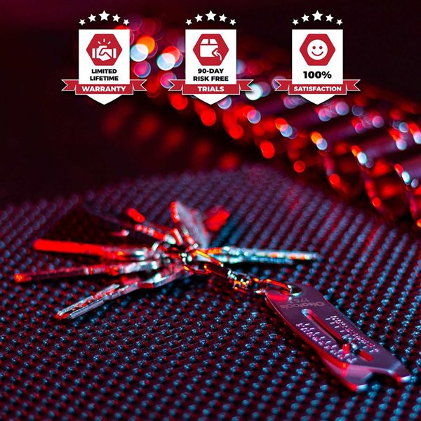 Olsa Tools Bolt Size Finder Keychain w/ Metric/SAE Measurements - 2-Pack