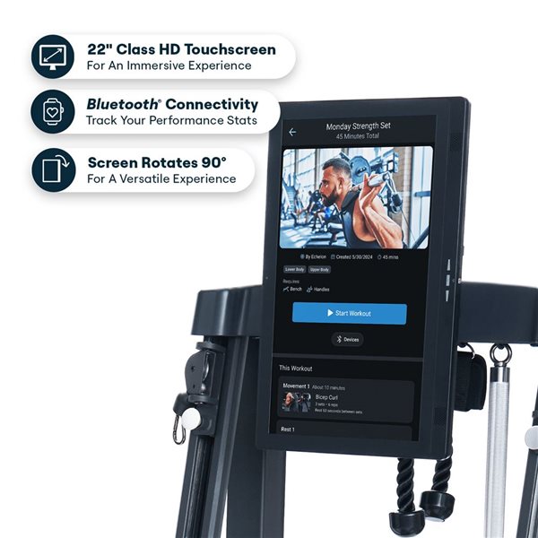 Echelon Smart Home Gym with Digital Resistance & Foldable All-in-One Workout Station