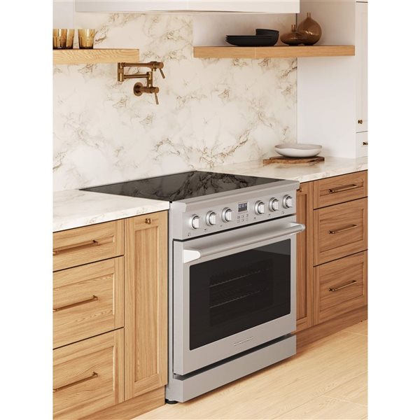 Stellari 36-in 6.3-ft³ Freestanding 5-Element Stainless Steel Electric Range w/ Convection Oven