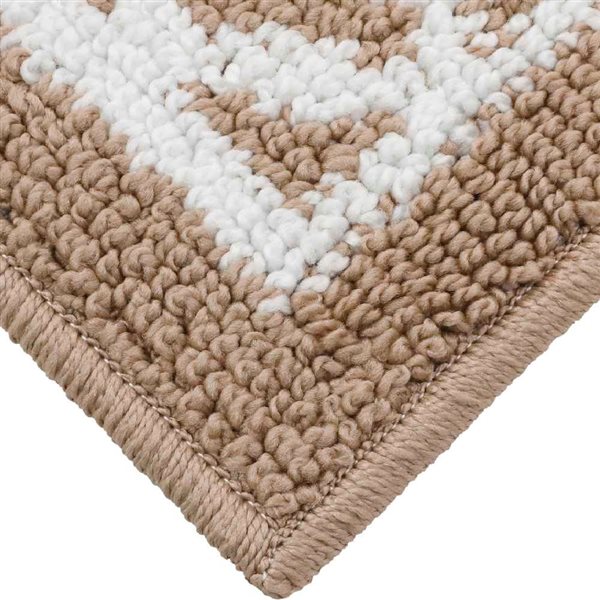 Marina Decoration 26 x 45-in Moroccan Trellis Non-Slip Rubber Backing Accent Rug - Brown