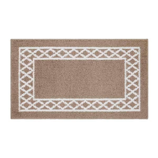 Marina Decoration 26 x 45-in Moroccan Trellis Non-Slip Rubber Backing Accent Rug - Brown
